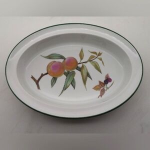 Royal Worcester Evesham Vale Serveware Oval Platter Dish Home Dining Vintage